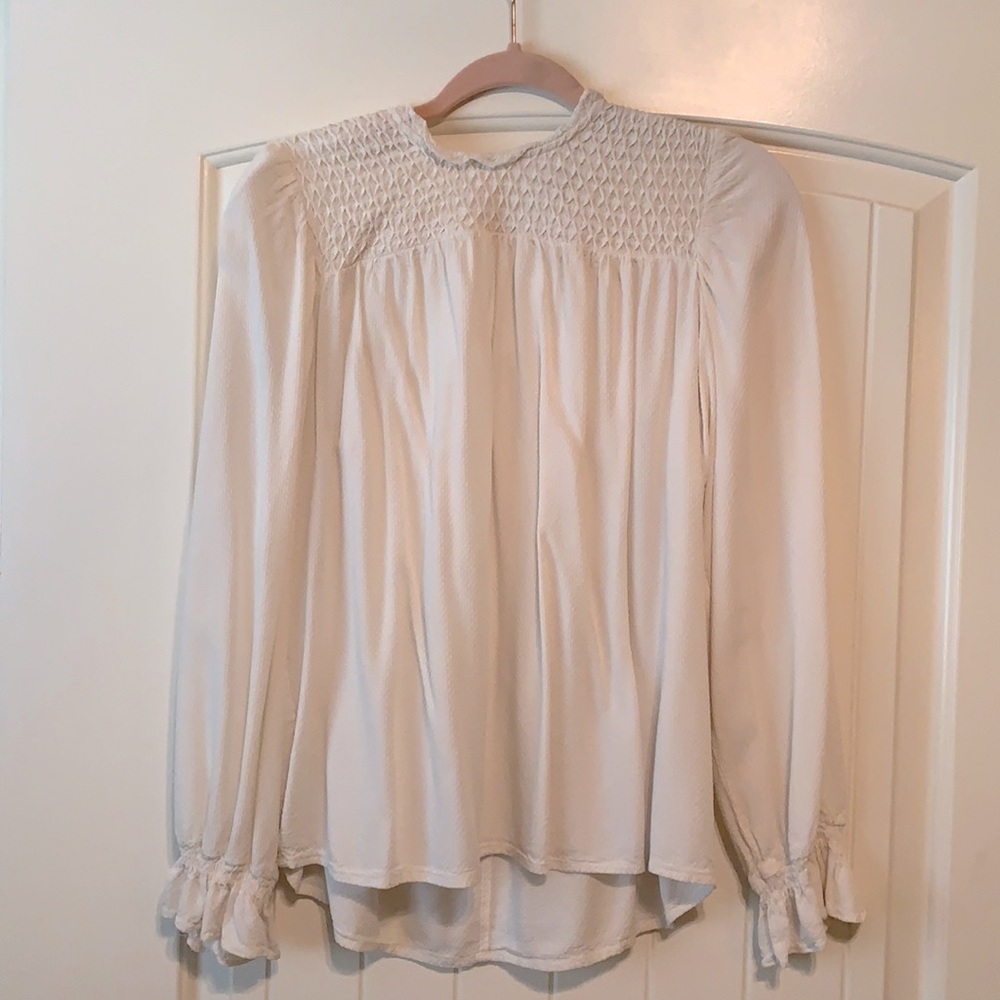 White long sleeved blouse. A New Day